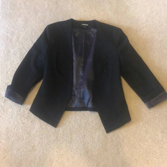 Express Fully lined black suit jacket - Picture 1 of 4